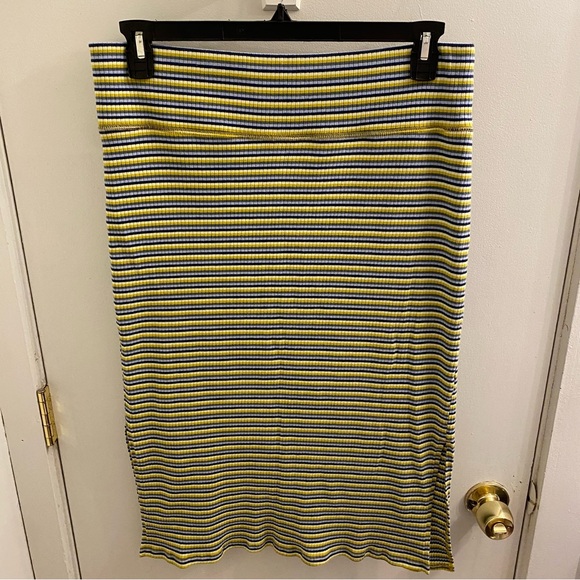 Aerie Striped Midi Skirt Size XL - Picture 3 of 5